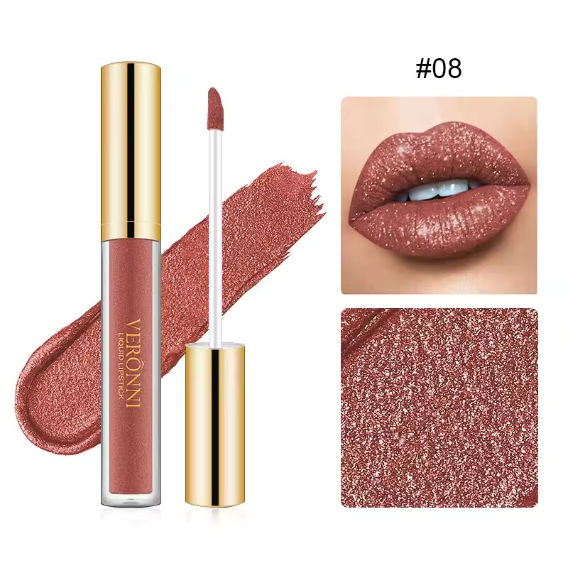 (1 + 1 Gratis) Diamond Shine Flüssiger Lippenstift