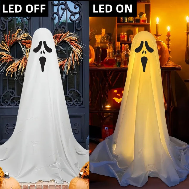 Halloweengehängte Horror-Requisiten mit Lichtern