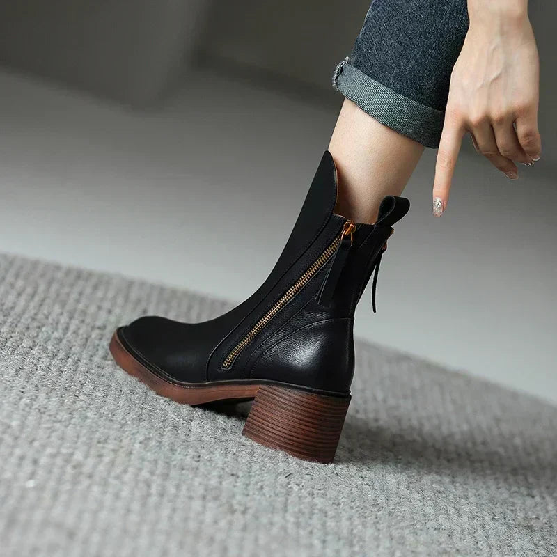 Dionne| Lederstiefeletten