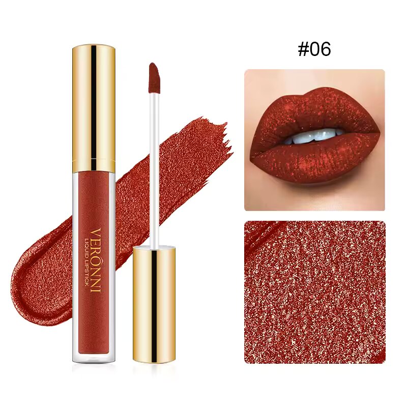 (1 + 1 Gratis) Diamond Shine Flüssiger Lippenstift