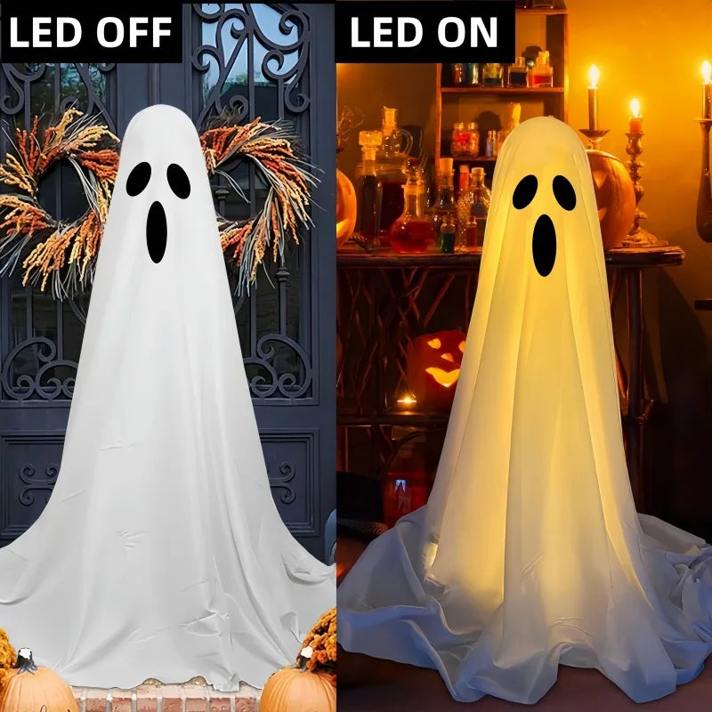 Halloweengehängte Horror-Requisiten mit Lichtern