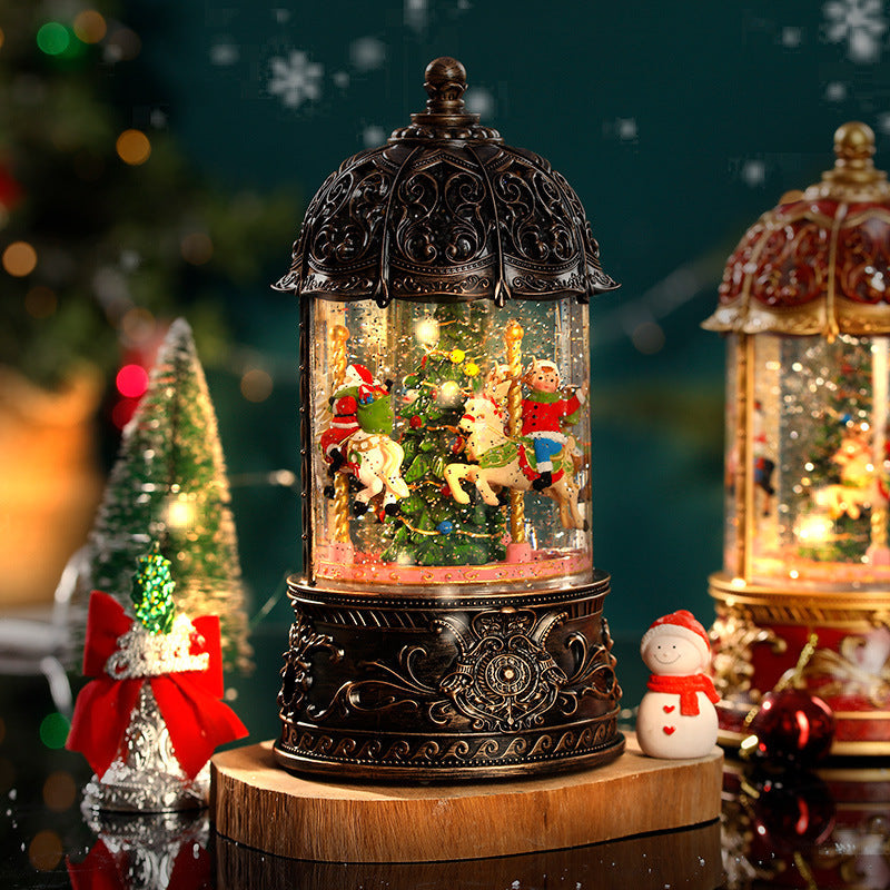 LED-beleuchteter Weihnachtslaterne mit Drehfunktion – Früher Weihnachtsverkauf