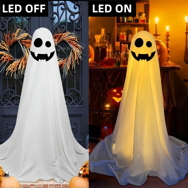 Halloweengehängte Horror-Requisiten mit Lichtern