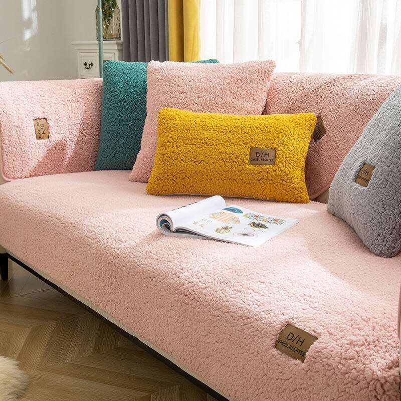 SofaSoft Deluxe| Ultrasofte Lamm-Kaschmir Sofa-Bezug – Plüsch-Effekt &amp; Rutschfest