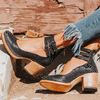 Victoria's™ - Vintage Eleganz Leder Heels