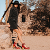 Victoria's™ - Vintage Eleganz Leder Heels