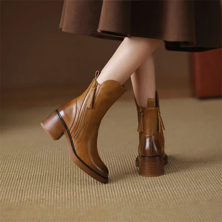 Dionne| Lederstiefeletten