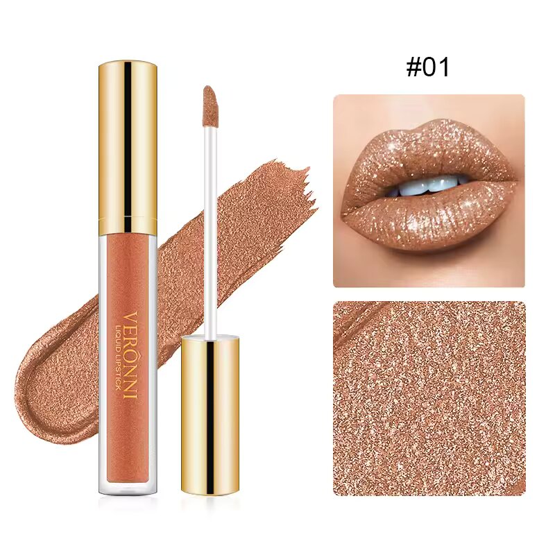 (1 + 1 Gratis) Diamond Shine Flüssiger Lippenstift