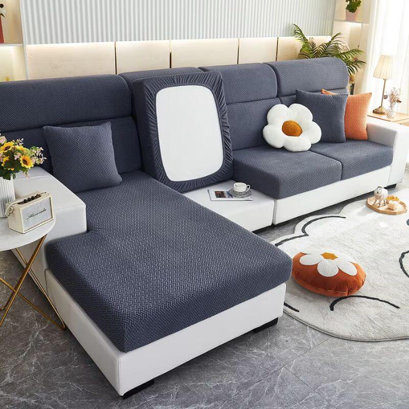 Haustierfeste Stretch-Sofabezüge – Schutz vor Pfoten, Fell & Kratzern