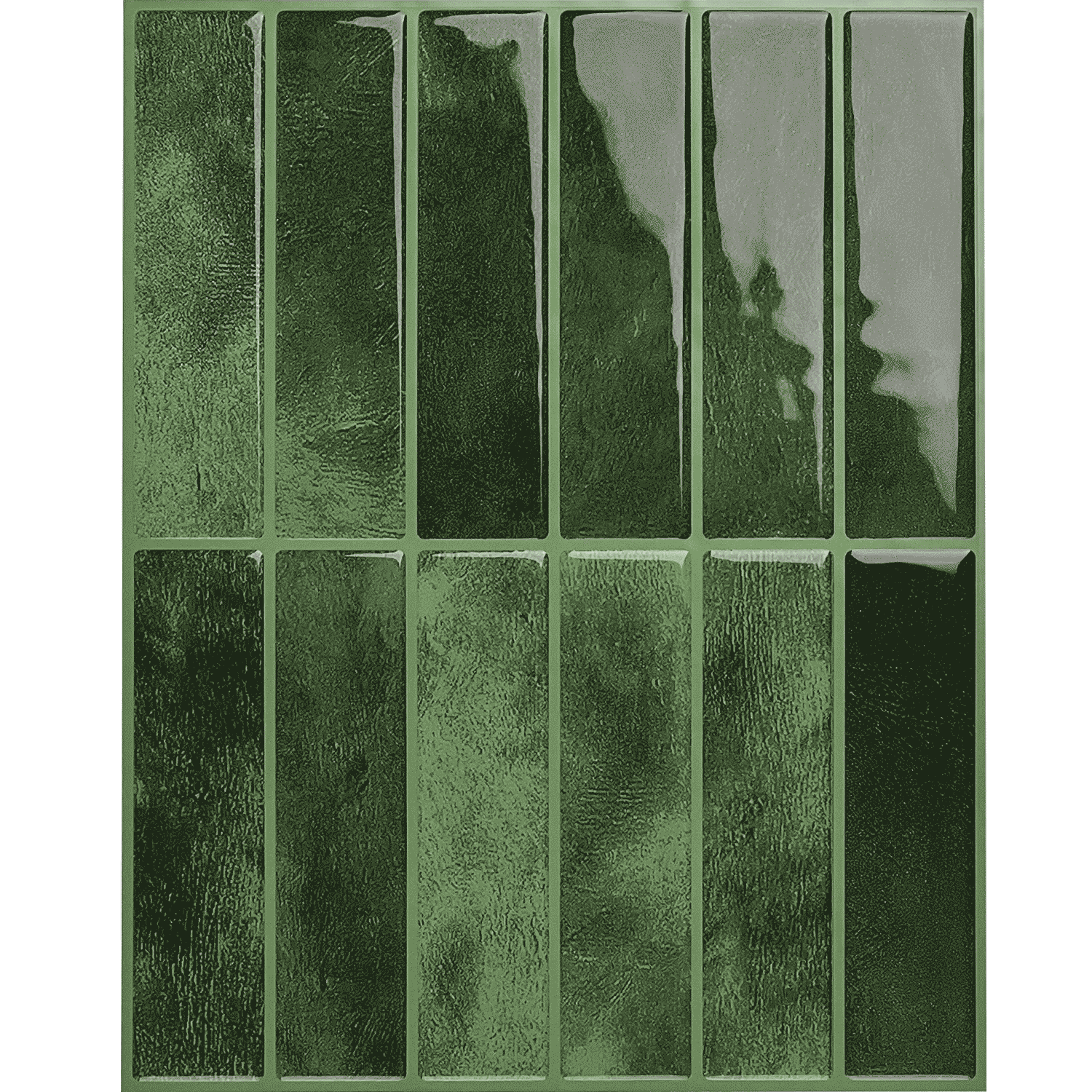 Grüne Wälder | Selbstklebende Kunstfliesenwand