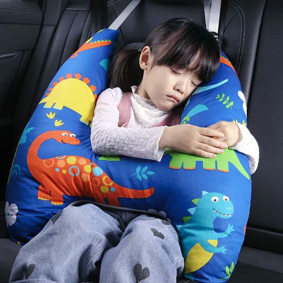 KinderReiseKissen – Ergonomisches Nackenkissen mit Sicherem Halt für unterwegs