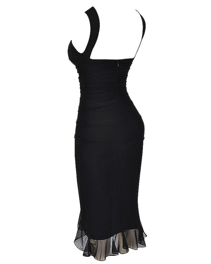 Charlotte| Rüschensatz Midi-Kleid - TikTok Exklusiv