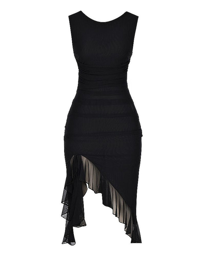 Charlotte| Rüschensatz Midi-Kleid - TikTok Exklusiv