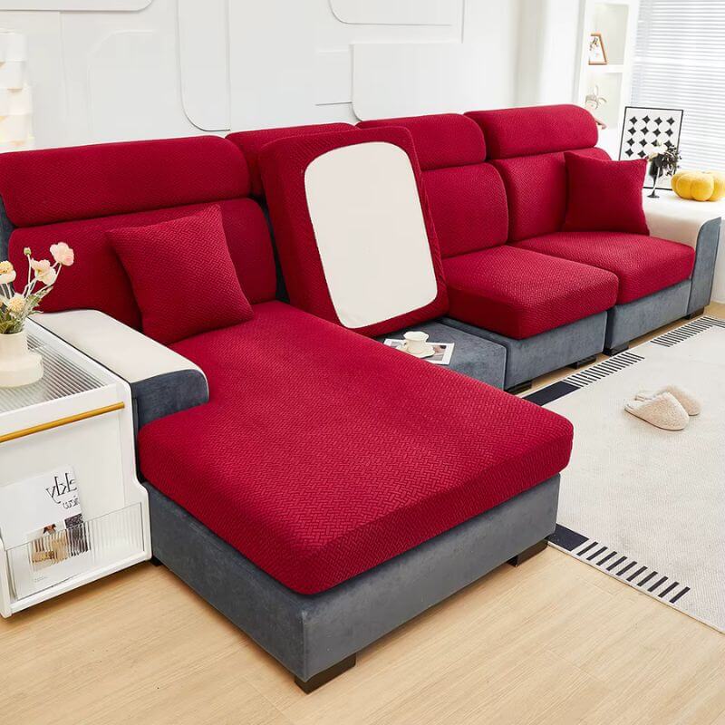 Haustierfeste Stretch-Sofabezüge – Schutz vor Pfoten, Fell & Kratzern