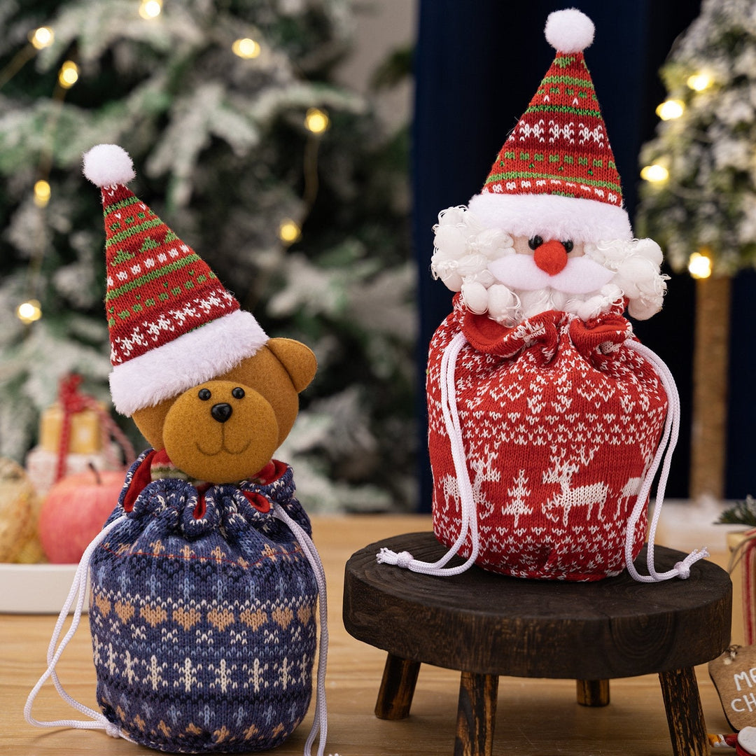 Gestrickte Puppen Weihnachtsbeutel — Süße &amp; Besondere Geschenkidee