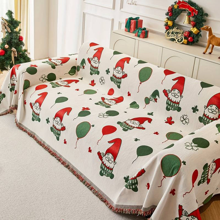 lusailstore - Weihnachts-Sofaüberwurf mit Motiv