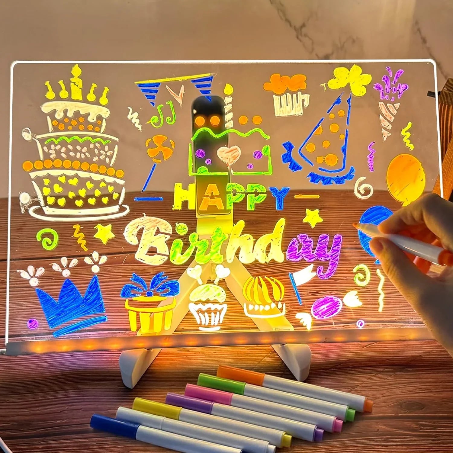 LeuchtKritzler™ | Magisches Leuchttafel-Spiel für kreative Kinderideen
