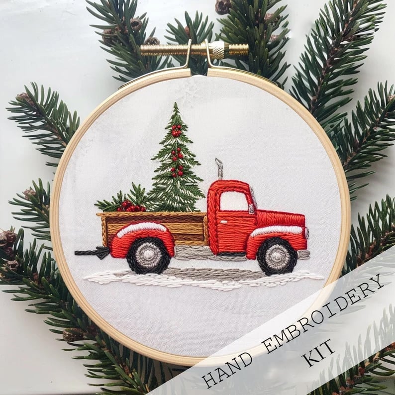 Weihnachtliches Stickset