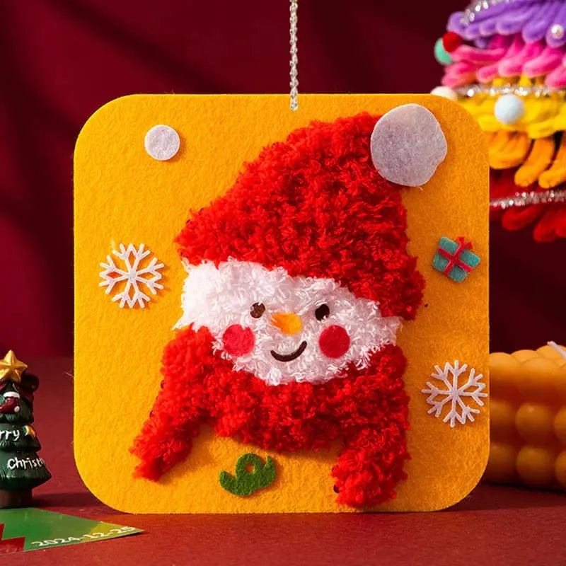 DIY-Weihnachts-Stickerei-Set — Bastelspaß mit Kindern &amp; Freunden