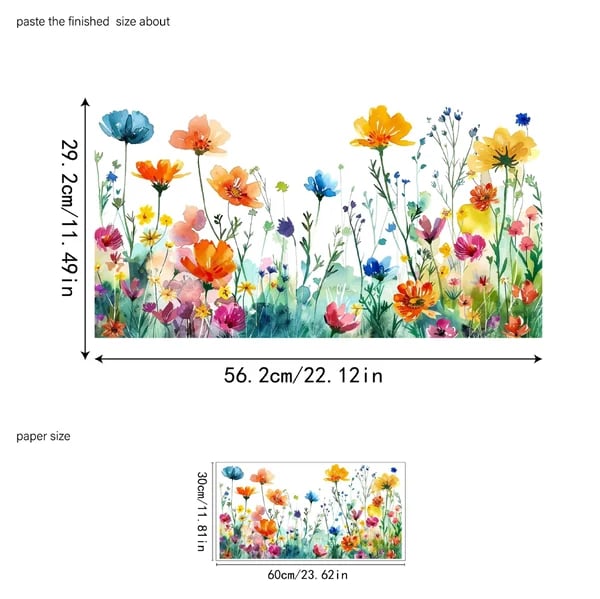 Bunte Blumenaufkleber für deine Fenster!