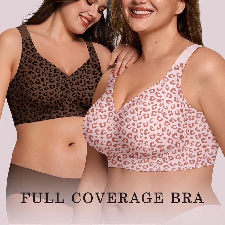 Damen Bralette bügellos nahtlos, tiefer V-Ausschnitt Alltags-BH bequem