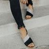 Zalirith™ – Stilvolle zweifarbige Sandalen mit offener Spitze