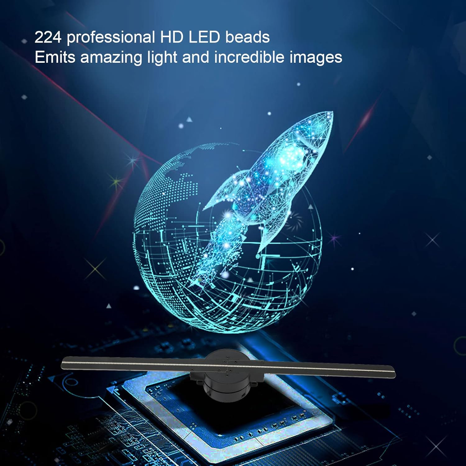3D-Hologramm LED Lüfter Projektor
