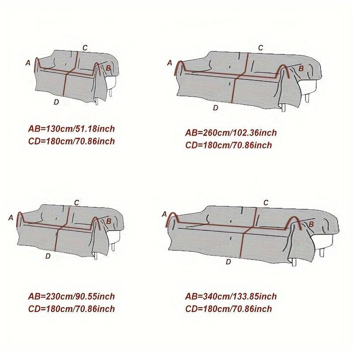 lusailstore - Weihnachts-Sofaüberwurf mit Motiv