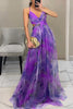 Giselle™ – Florales Maxikleid mit Cut-Out-Taille und Tüllrock