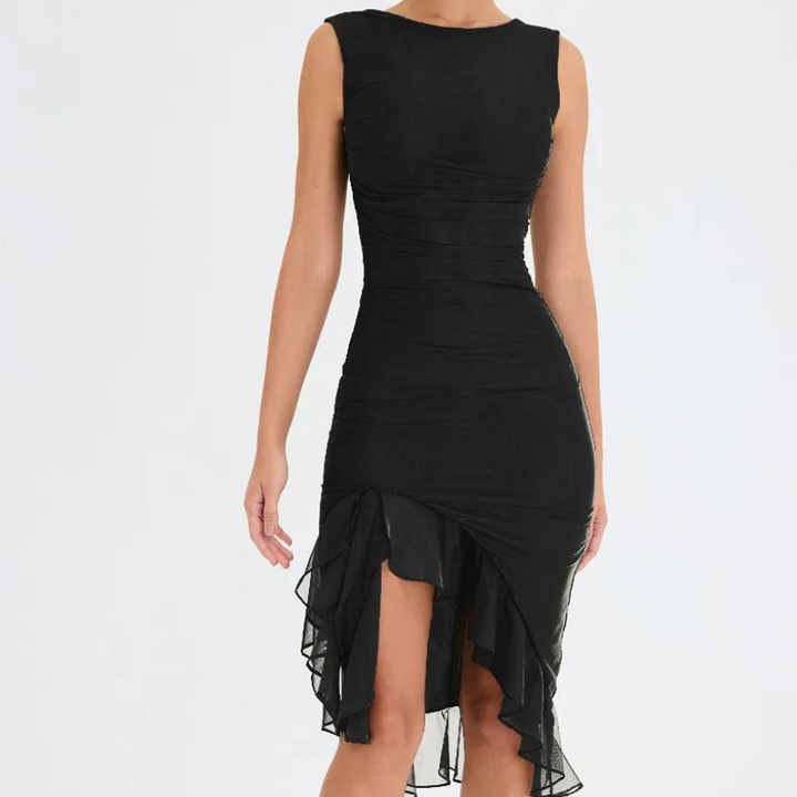 Charlotte| Rüschensatz Midi-Kleid - TikTok Exklusiv