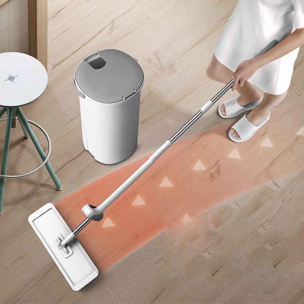 FlatSqueeze™ | Handfreie 360° selbstreinigende Wischmop