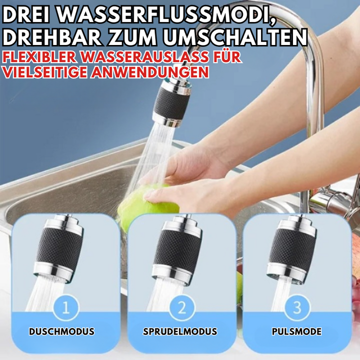 360° drehbarer Spritzwasserschutz-Wasserhahn-Aufsatz – Einfaches und sauberes Spülen