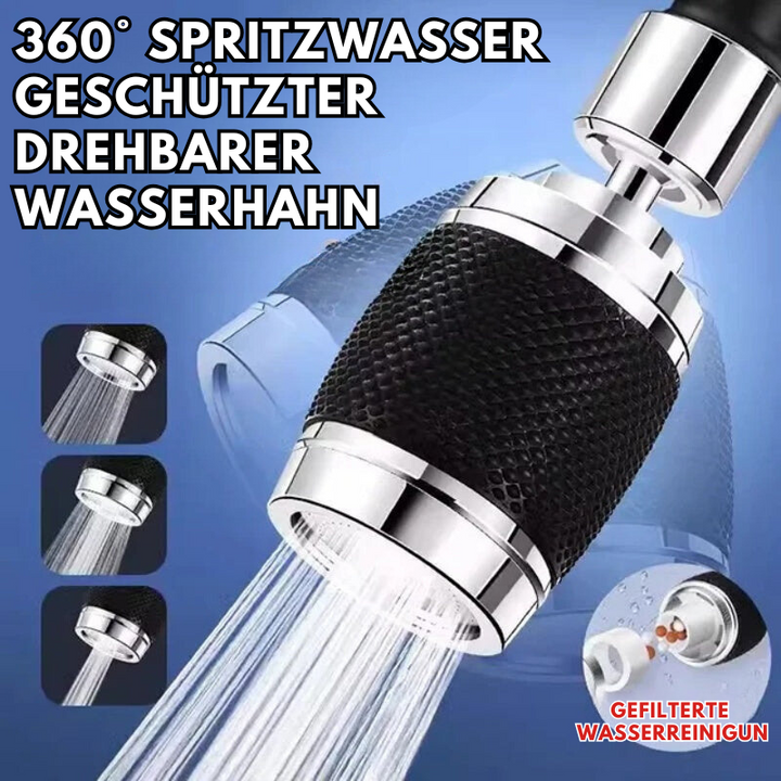 360° drehbarer Spritzwasserschutz-Wasserhahn-Aufsatz – Einfaches und sauberes Spülen