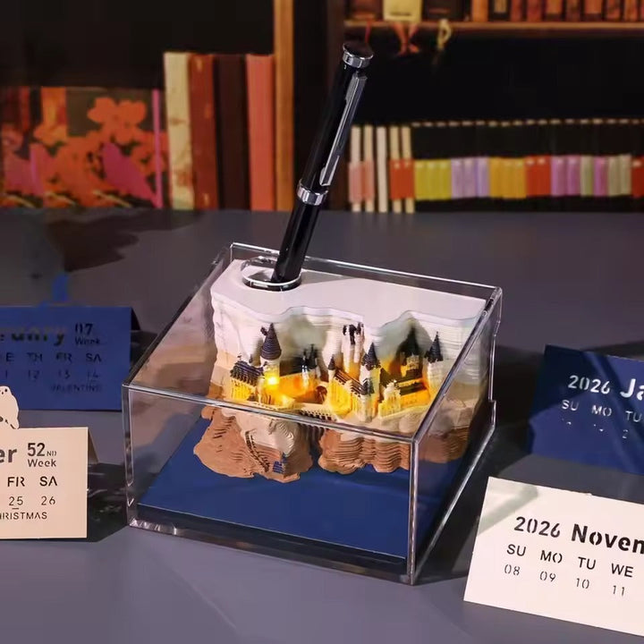 3D Hogwarts Castle Adventskalender – Magische Überraschungen mit warmer LED-Leuchtkraft