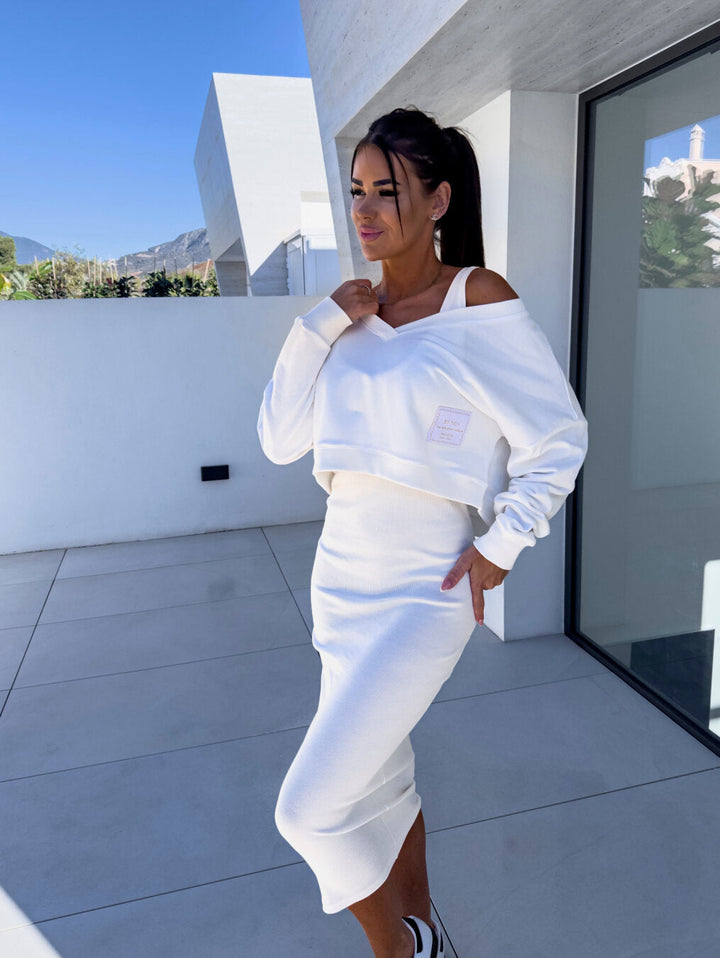 Patricia™ - Lässiger Sweatshirt- und Kleid-Set