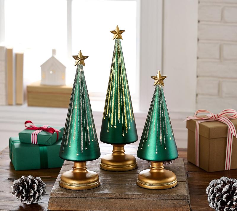 Leuchtende festliche Weihnachtsdekorationen