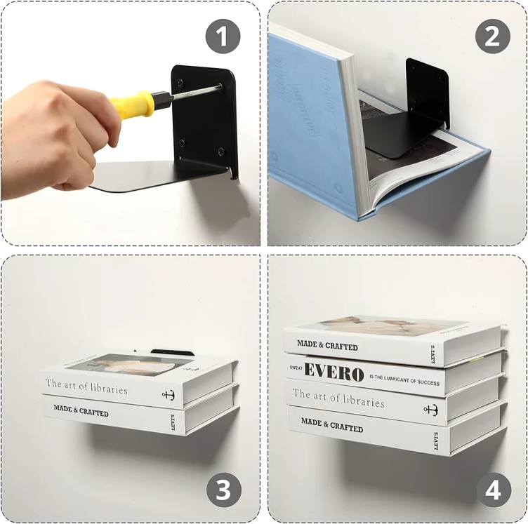 Shelfy| Präsentieren Sie Ihre Bücher wie mit Magie mit diesem unsichtbaren Regal