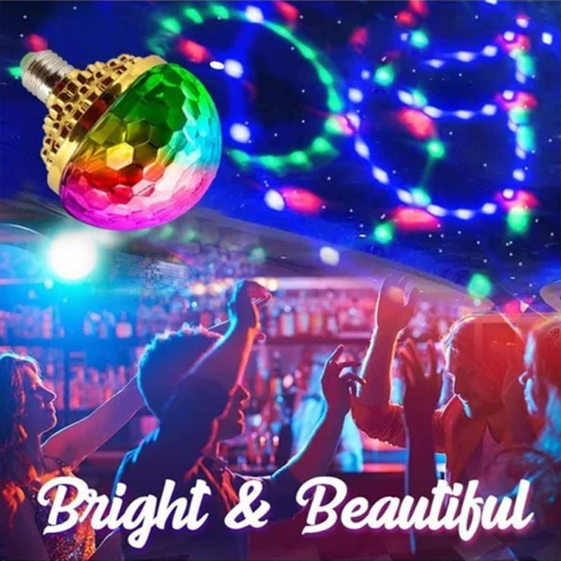 RGB Strobe LED Rotierende Glühbirne – Erschaffen Sie eine Partyatmosphäre mit bunten Lichtern!