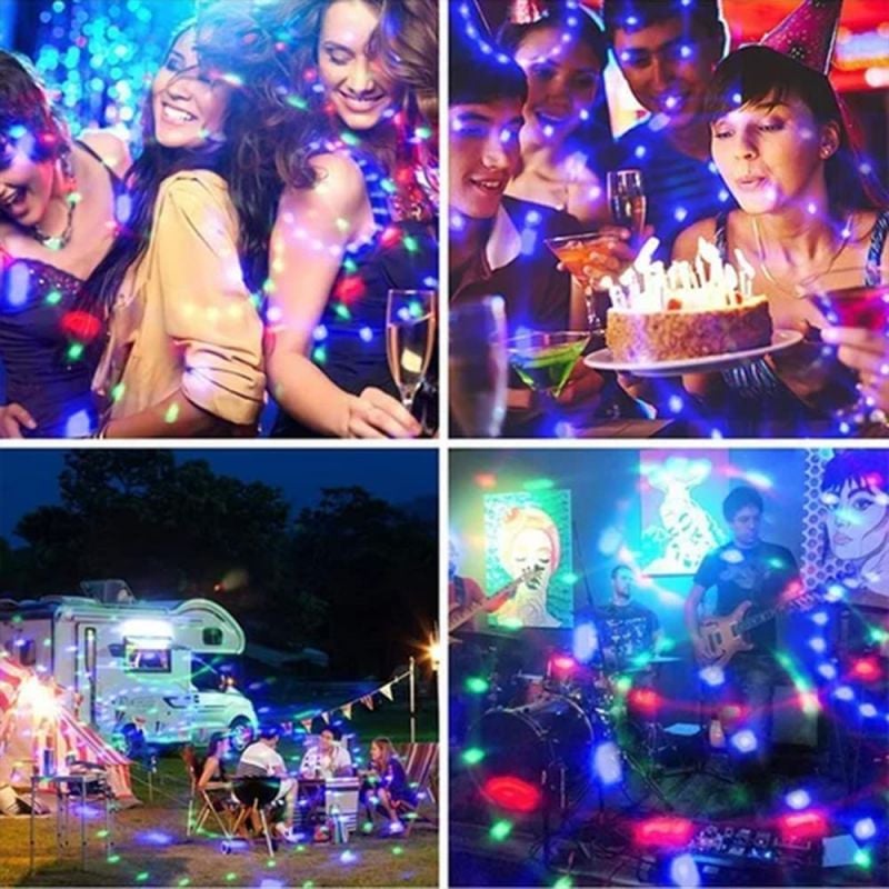 RGB Strobe LED Rotierende Glühbirne – Erschaffen Sie eine Partyatmosphäre mit bunten Lichtern!