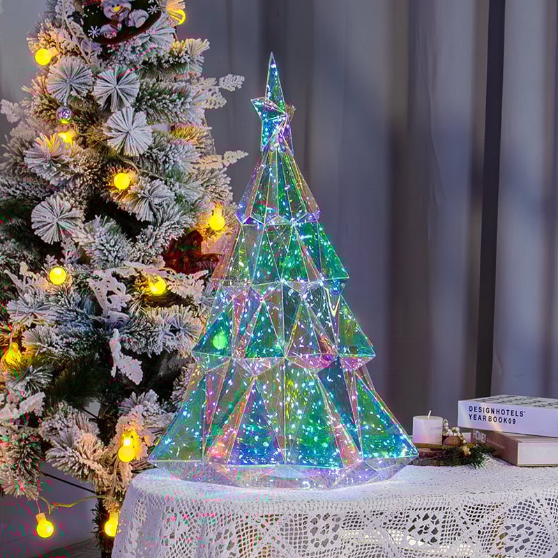 🎅 Früher Weihnachtssale 🎅✨Weihnachtliche reguläre holographische Innen- und Außenfigur mit Fernbedienung