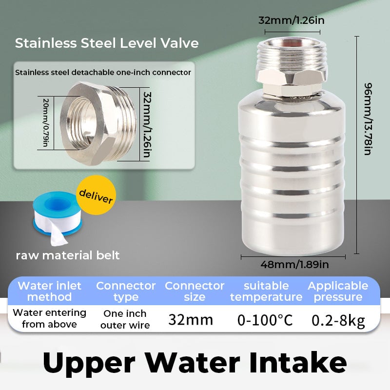HydroLevel® – Kompaktes Edelstahl-Ventil mit Präzision – Automatische Wasserstandskontrolle