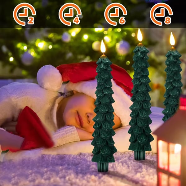 LED-Kerzen für Weihnachtsbäume