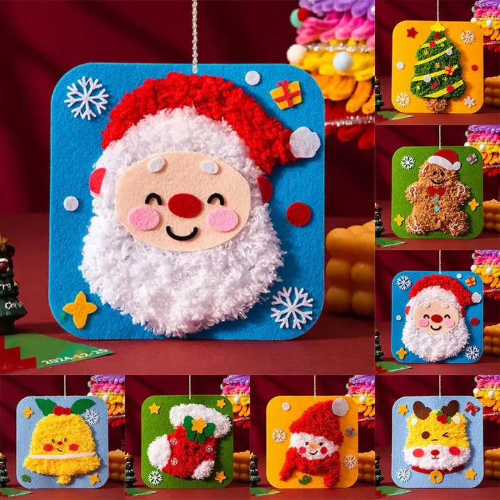 DIY-Weihnachts-Stickerei-Set — Bastelspaß mit Kindern &amp; Freunden