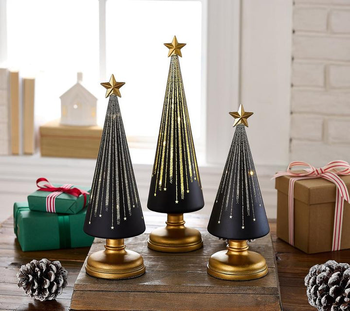 Leuchtende festliche Weihnachtsdekorationen