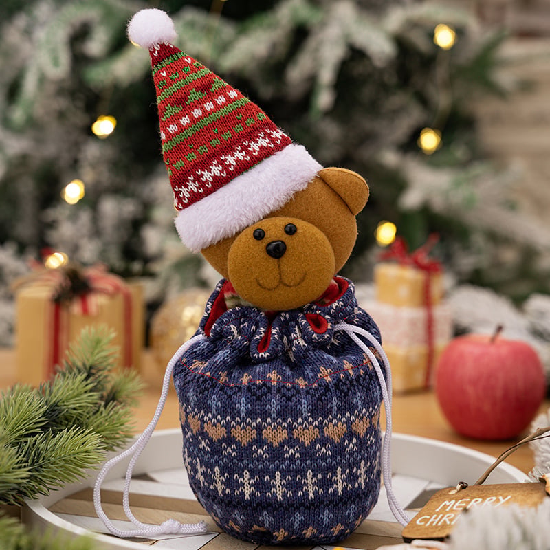 Gestrickte Puppen Weihnachtsbeutel — Süße &amp; Besondere Geschenkidee