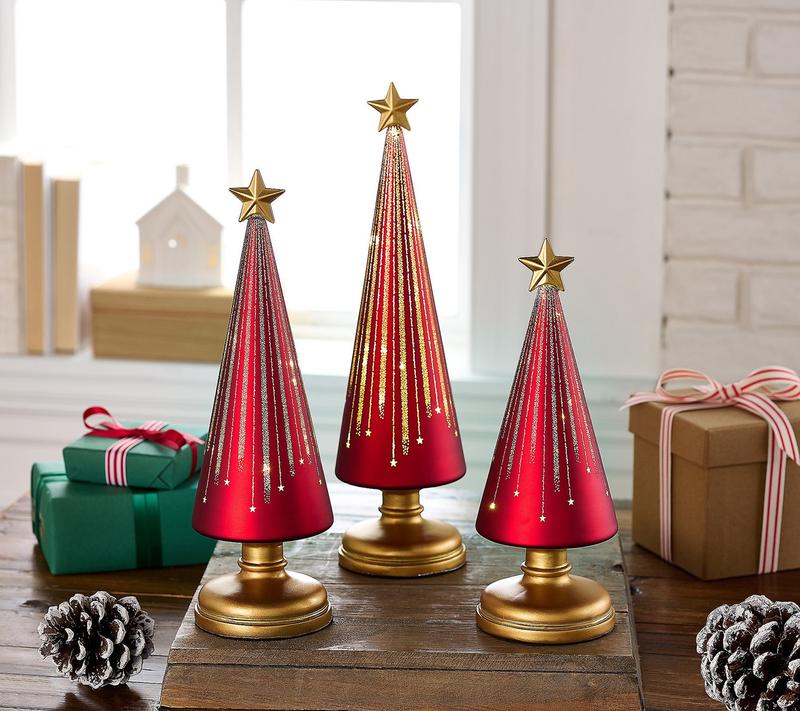 Leuchtende festliche Weihnachtsdekorationen