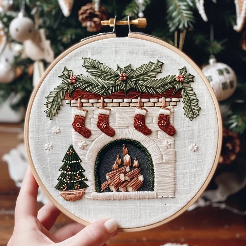 Weihnachtliches Stickset