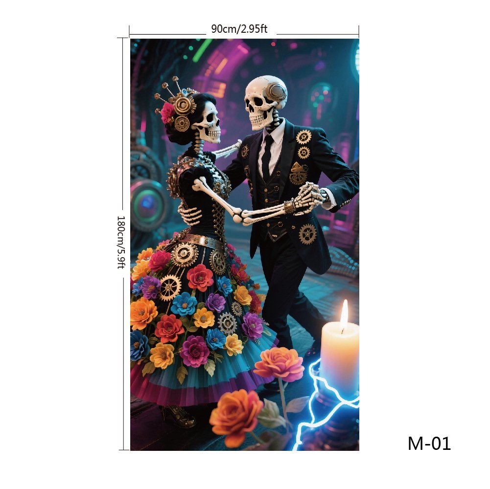 2025 Weihnachts- und Halloween-Türdekoration