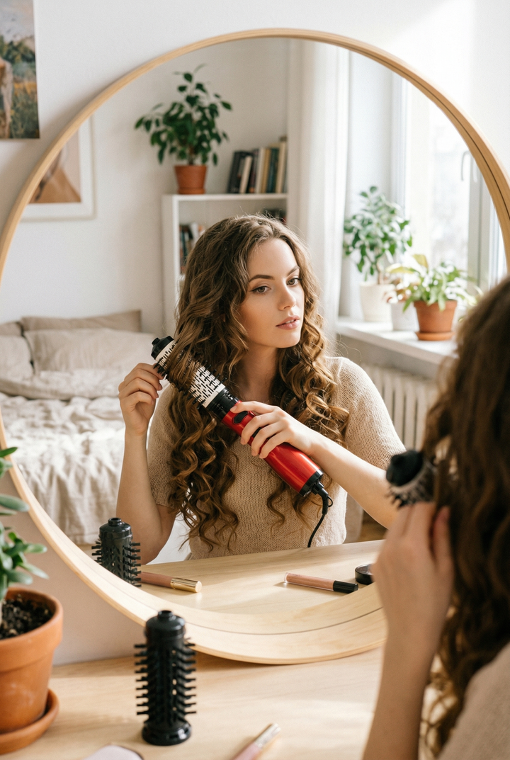 HairMaster™ | 3-in-1-Stylingbürste – mühelos glätten, locken und trocknen