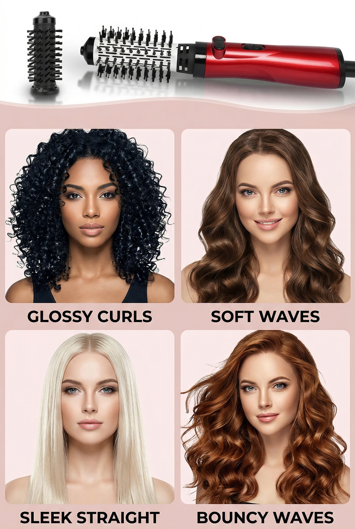 HairMaster™ | 3-in-1-Stylingbürste – mühelos glätten, locken und trocknen